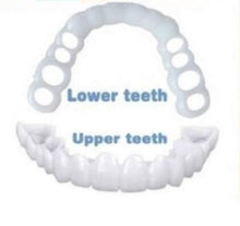 Load image into Gallery viewer, Whitening Snap On Smile Perfect Smile Fits Most Comfortable Denture Care False Dental Teeth Veneers Upper Teeth &amp; Lower Teeth