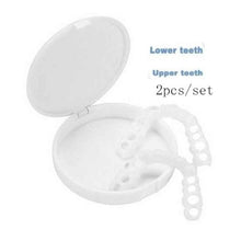 Load image into Gallery viewer, Whitening Snap On Smile Perfect Smile Fits Most Comfortable Denture Care False Dental Teeth Veneers Upper Teeth &amp; Lower Teeth